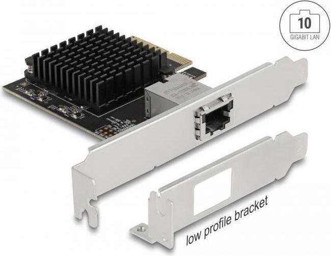 Image du produit Delock Carte PCI Express x4 1 x RJ45 10 Gigabit LAN AQC107 (PCI Express 3.0 x4)