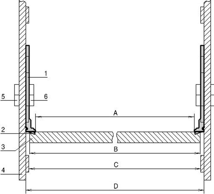 Actual product image Schroff EMC shielding between backplane and side panel - TRAEGERLEISTE F BPL 3