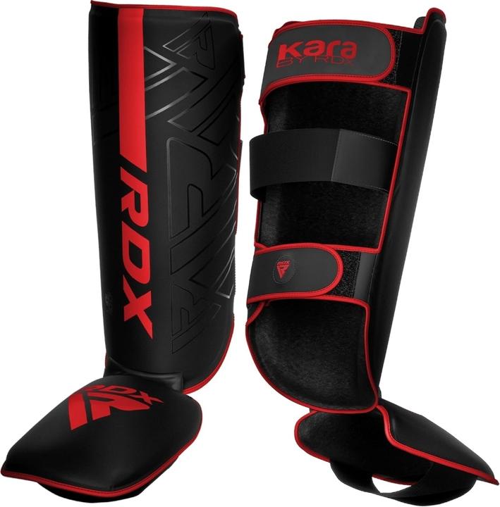 Actual product image Rdx Shin Instep F6 Matte Red-XL (XL)
