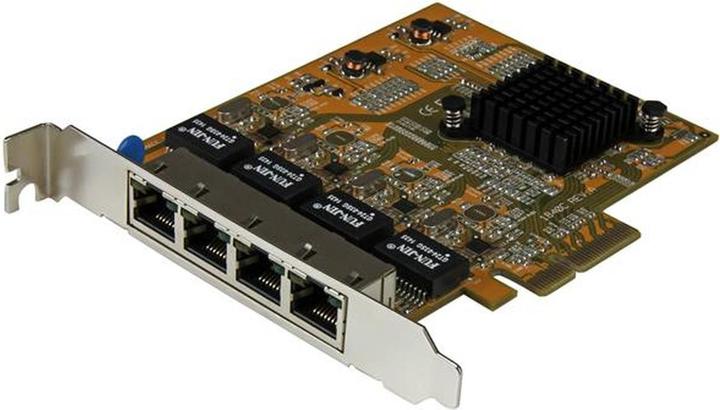 Produktbild StarTech 4 Port Gigabit PCIe Network Card (RJ45, Ethernet)