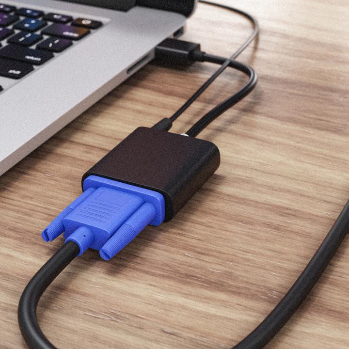Image du produit CSL Adaptateur HDMI vers VGA, jack 3,5mm audio & vidéo, 10 cm, câble convertisseur 1080p, numérique (VGA, 20 cm)