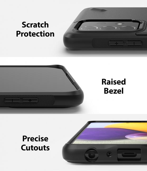Actual product image Ringke Onyx Durable TPU Case Cover for Samsung Galaxy A72 4G black (OXSG0037) (Samsung Galaxy A72)