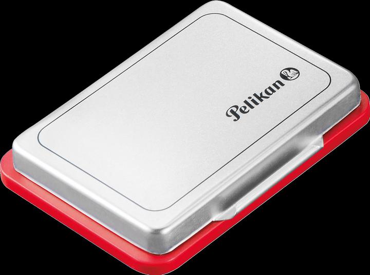 Actual product image Pelikan Metal stamp pad red
