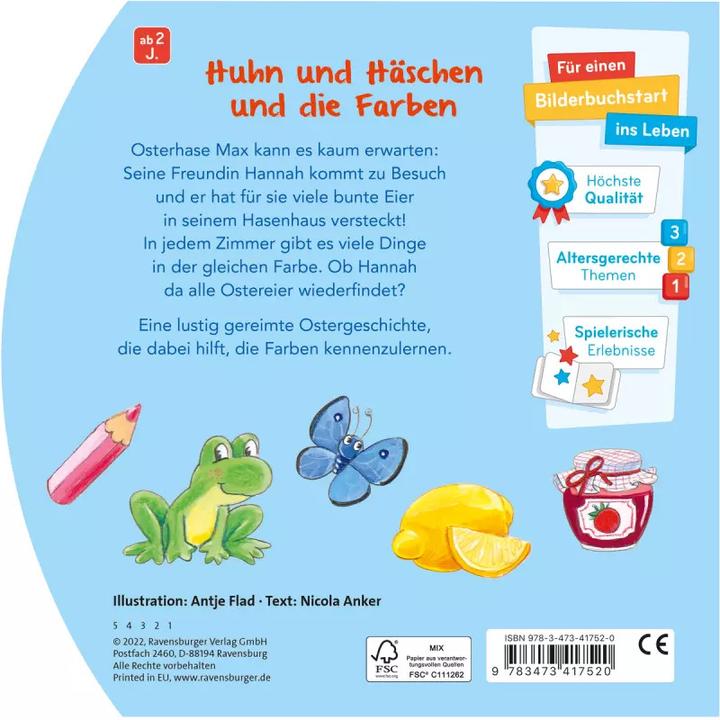 Immagine prodotto Ravensburger Frohe Ostern, kleines Huhn! (Tedesco)