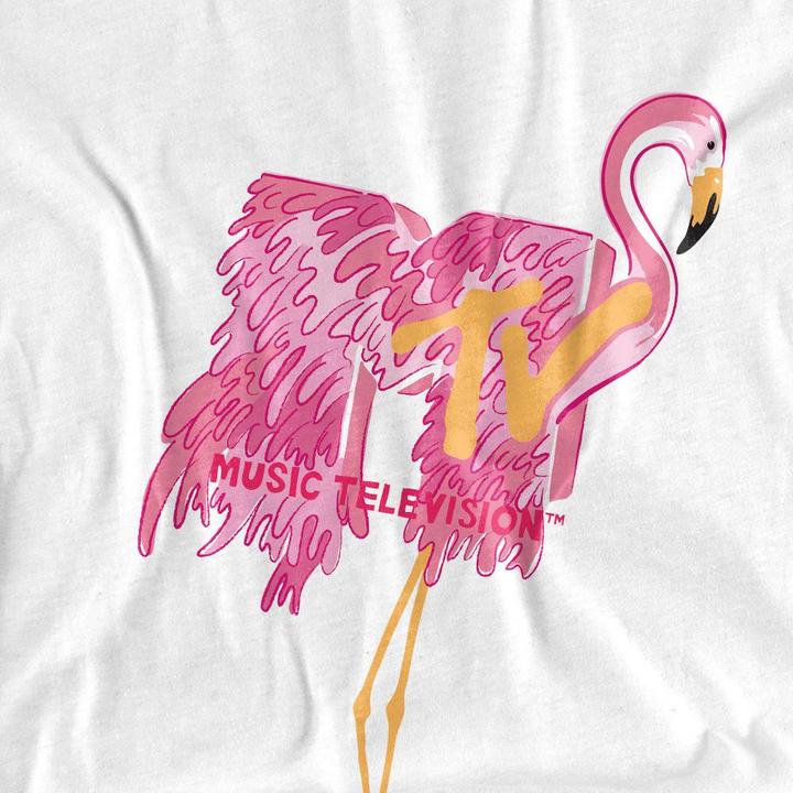 Actual product image MTV Unisex Adult Flamingo T-Shirt (M)