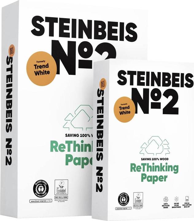 Actual product image Steinbeis No. 2 99779554 Universal printer paper Copy paper DIN A4 80 g/m² 50 (80 g/m², A4)