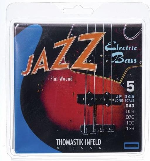 Actual product image Thomastik JF345 | 5-String Flat Wound Jazz Electric Bass Strings (5 x)