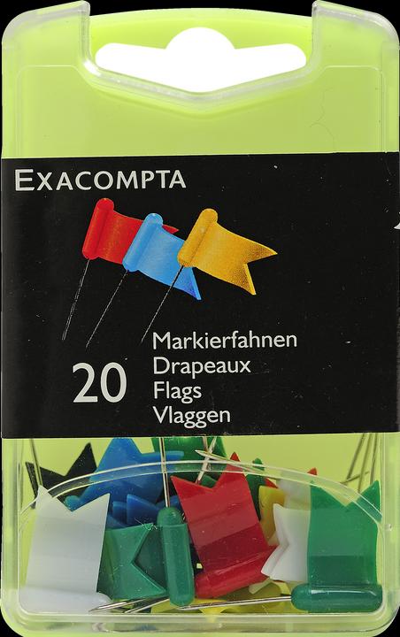 Exacompta Markierfahnen, multicolor (20 Stück, 16 mm)