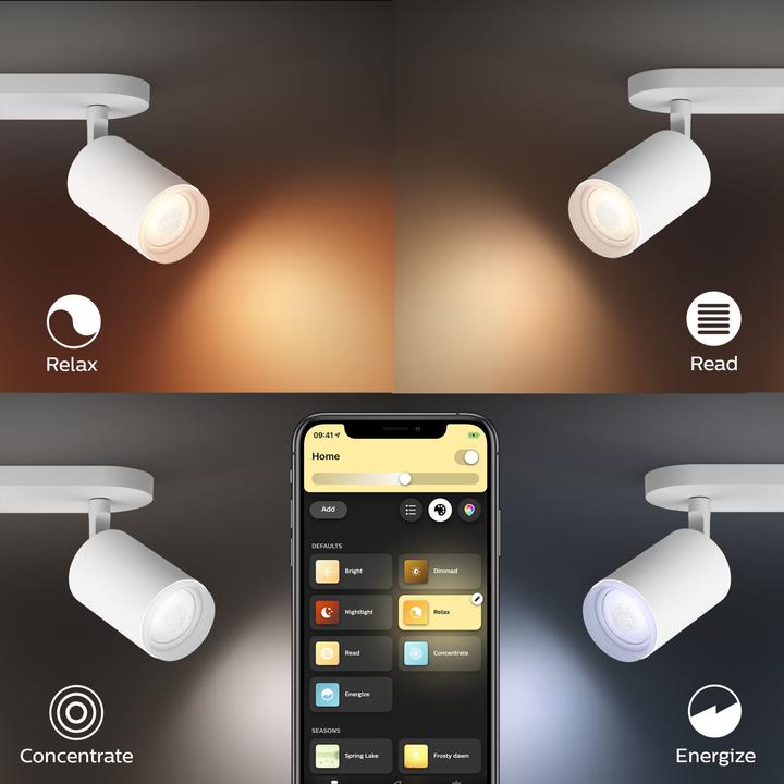 Actual product image Philips Hue Fugato Base BT (700 lm, GU10)