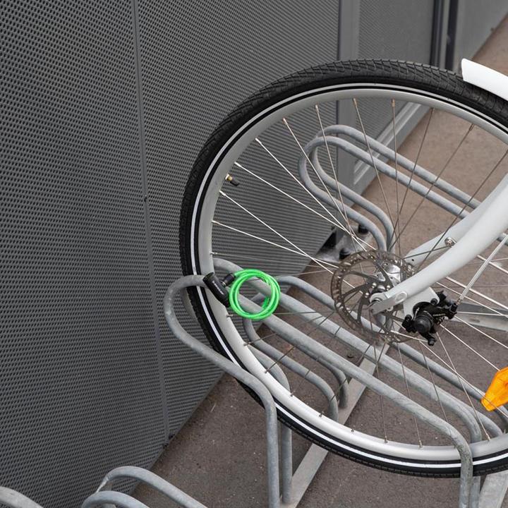 Produktbild Dunlop - Spiral-Fahrradschloss mit Schlüssel 90 cm (Grün)