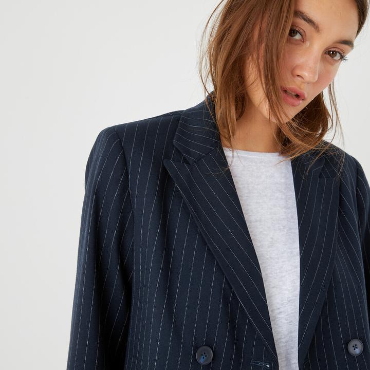 Image du produit La Redoute Collections Blazer cintré à rayures (40)