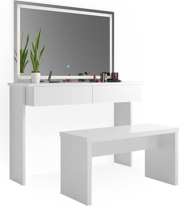 Produktbild Vicco Azur mit Hocker und Beleuchtung (120 x 40 x 83 cm)