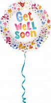 Actual product image Folat Get Well Soon Flowers Balloon - 45cm