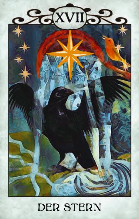 Actual product image Raben Tarot (German, MJ Cullinane, 2019)