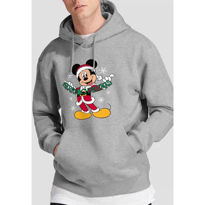 Immagine prodotto Disney Merry Christmas Felpa con Cappuccio Topolino Uomo (M)