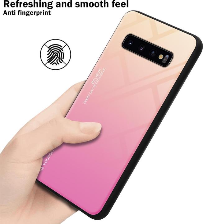 Produktbild Cadorabo TPU 2 Farben Glas Cover (Samsung Galaxy S10+)