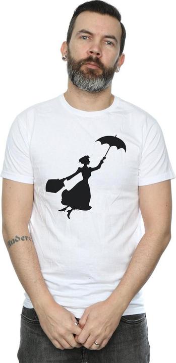 Immagine prodotto Disney Mary Poppins Flying Silhouette Maglietta Uomo (XXL)