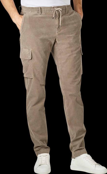 Alberto Baby Cord John Cargo Pant Slim Fit Nature