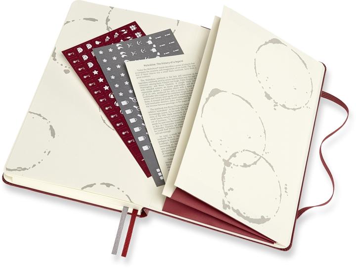 Immagine prodotto Moleskine Passion Journal L/A5, Vino, copertina rigida, rosso scuro (A5, Rigatura speciale, Copertina rigida)