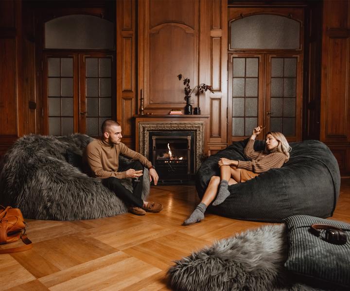 Produktbild vetsak Beanbag Flokati