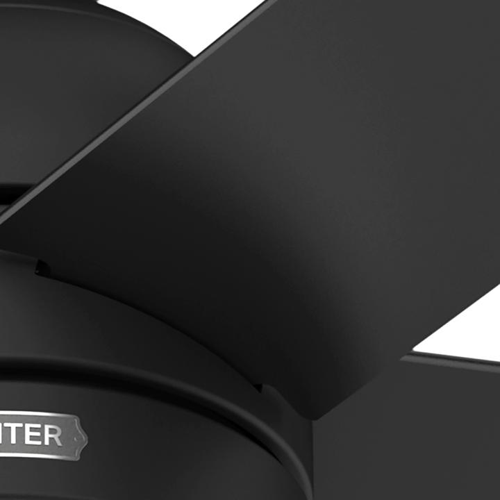 Produktbild Hunter Fans Deckenventilator Giannis Schwarz mit LED & Fernbedienung (40 dB)