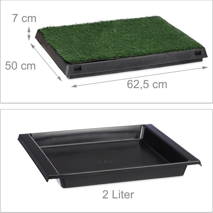 Image du produit Relaxdays Toilettes pour chiens, bac à déchets (Chenil pour chiens)