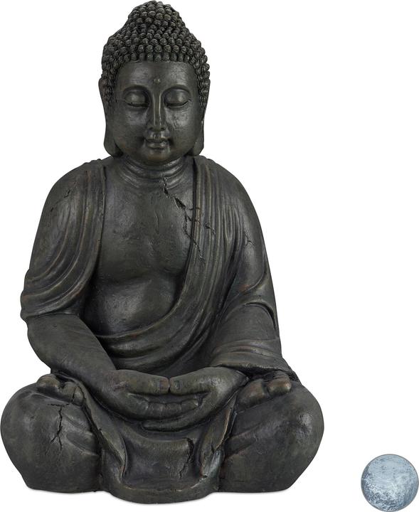 Relaxdays Statua del Buddha, XL 70cm