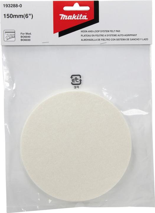 Produktbild Makita 193288-0 Polierpad 150 mm zur Wachsentfernung