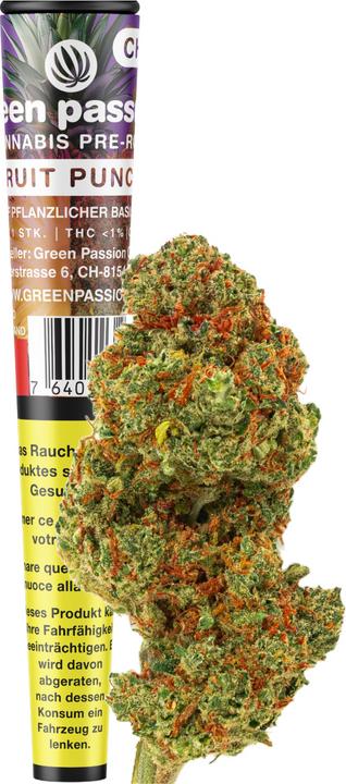 Produktbild Green Passion Fruit Punch CBD Pre-Rolls (0.70 g, Indoor)