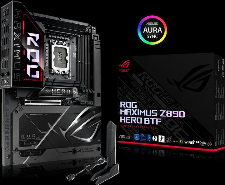 Produktbild ASUS Rog Maximus Z890 Hero Btf (LGA 1851, Intel Z890, ATX)