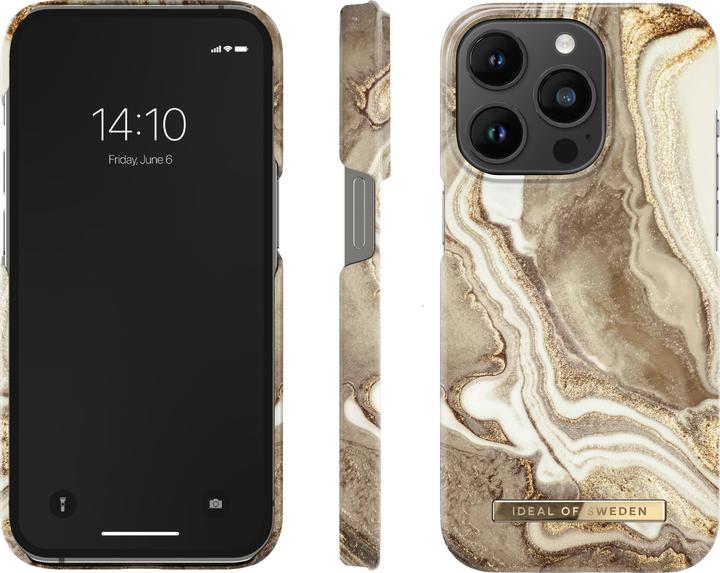 Produktbild iDeal Of Sweden Designer-Cover Golden Sand Marble (Apple iPhone 14 Pro)