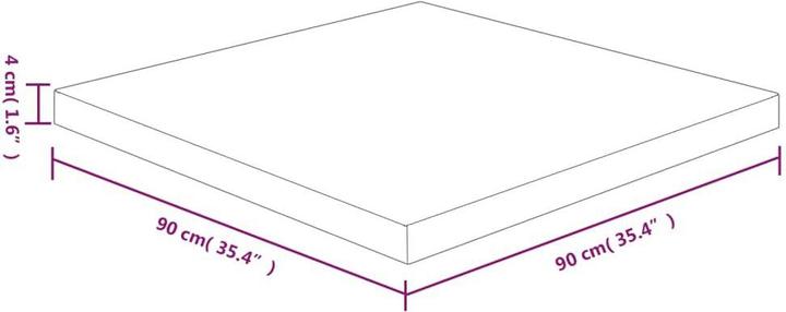 Image du produit VidaXL Richie (90 x 90 x 4 cm)