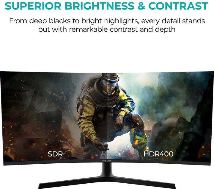 Produktbild Misura High Resolution monitor 34" - 165 Hz GEBOGEN (3440 x 1440 Pixel, 34")
