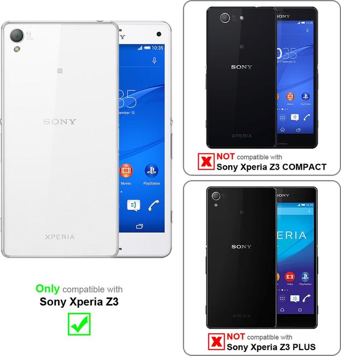 Actual product image Cadorabo Book Jeans Optics Cover (Sony Xperia Z3)