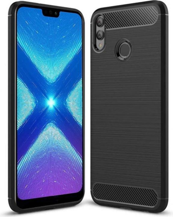 Screenguard Honor 8X Hülle Carbon Brushed Soft TPU (Honor 8X)