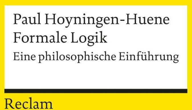 Image du produit Logique formelle (Allemand, Paul Hoyningen-Huene, 1998)
