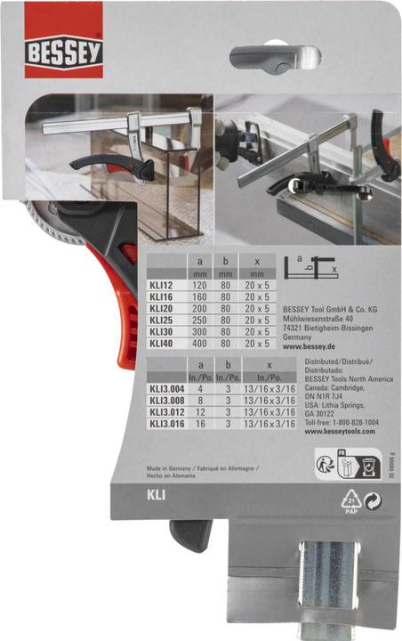 Image du produit Bessey KliKlamp KLI12 (120 mm)