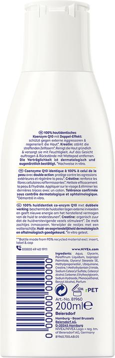 Produktbild NIVEA Q10 Power Anti-Falten Reinigungsmilch (Reinigungsmilch, 200 ml)
