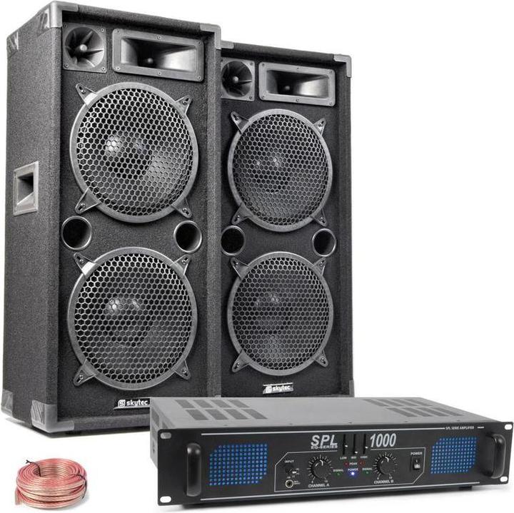 Image du produit Complete Komplettes Soundsystem - DJ -Set mit Verstärker und Lautsprechern - 1000W
