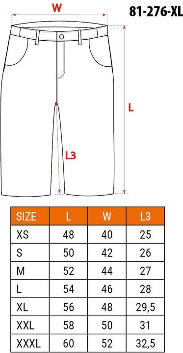 Image du produit Neo Short PREMIUM 62% coton 35% polyester 3% élasthanne Taille XL (XL)