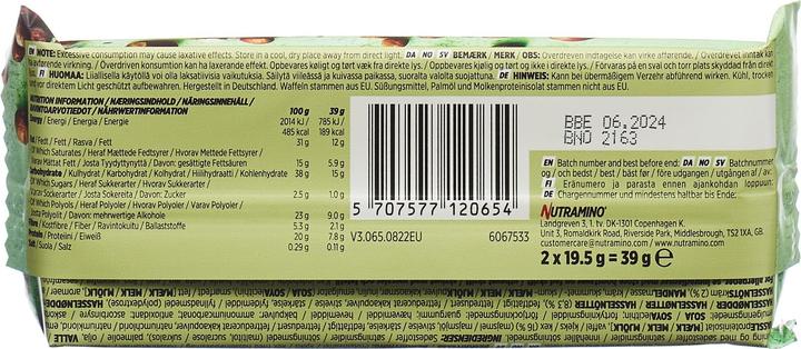 Nährwerte und Zutaten Nutramino Nutra-Go (Haselnuss, 12 Stk., 468 g)