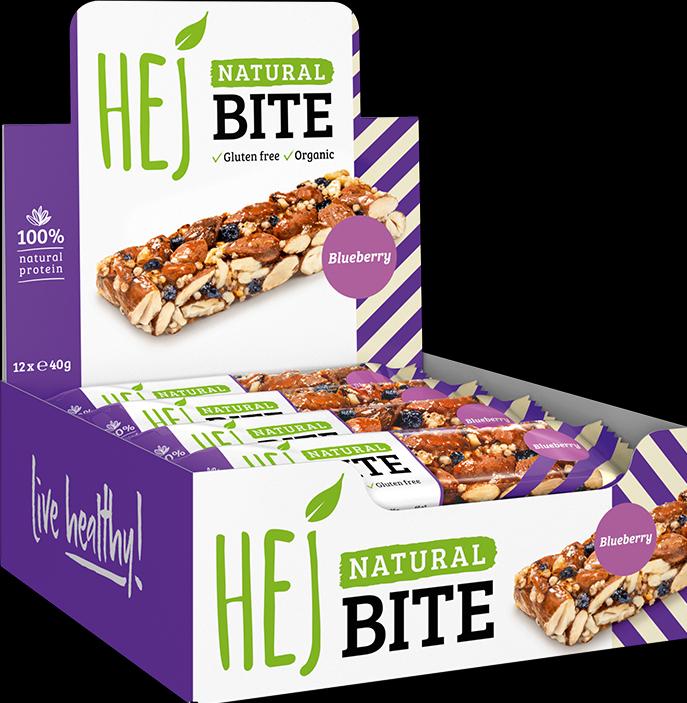 Image du produit HEJ Nutrition Natural Bite (12 x 40g) (Myrtille, 1 pcs, 480 g)
