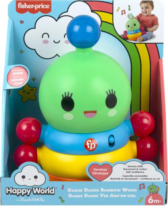 Produktbild Fisher-Price Happy World Dance Dance Rainbow Worm (Multilingual)