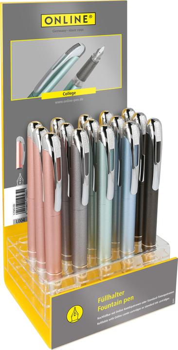 Online Penna stilografica con display in acrilico M 12588/15 College (Multicolore, 21 x)