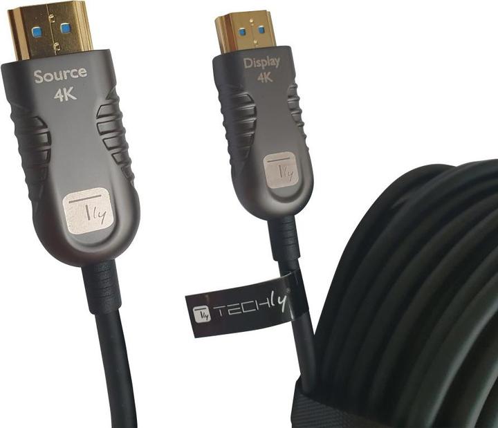 Produktbild EFB Elektronik GmbH HDMI2.0 AOC LWL Kabel 30 m, Das Aktive High Speed HDMI-Audio-Video-Kabel zeichnet sich durch ei (30 m, HDMI)