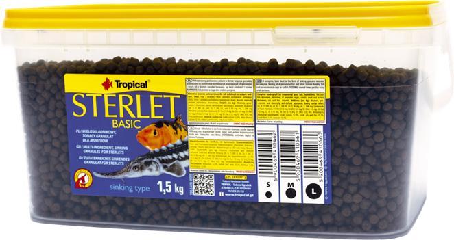 Actual product image Tropical Sterlet Basic Size M - Pond Fish Food - 1 5kg (Koi, 3000 ml)