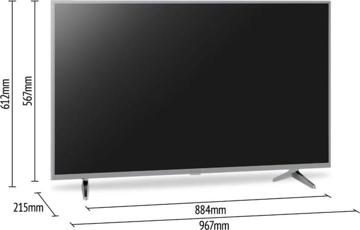 Produktbild Panasonic TX-43MSW504S (43", MSW504, LED, 4K, 2023)