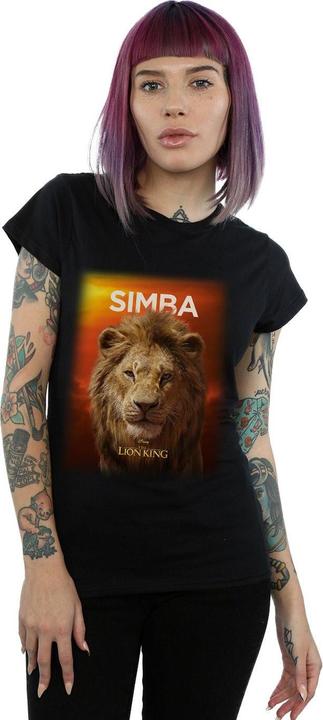 Actual product image Disney Womens/Ladies The Lion King Movie Adult Simba Poster Cotton T-Shirt (L)
