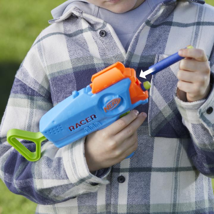 Actual product image Nerf Elite Junior Racer Easy Play Dart Blaster