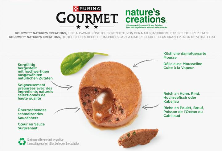 Produktbild Gourmet Nature's Creations Mousse (Adult, 12 Stk., 1020 g)